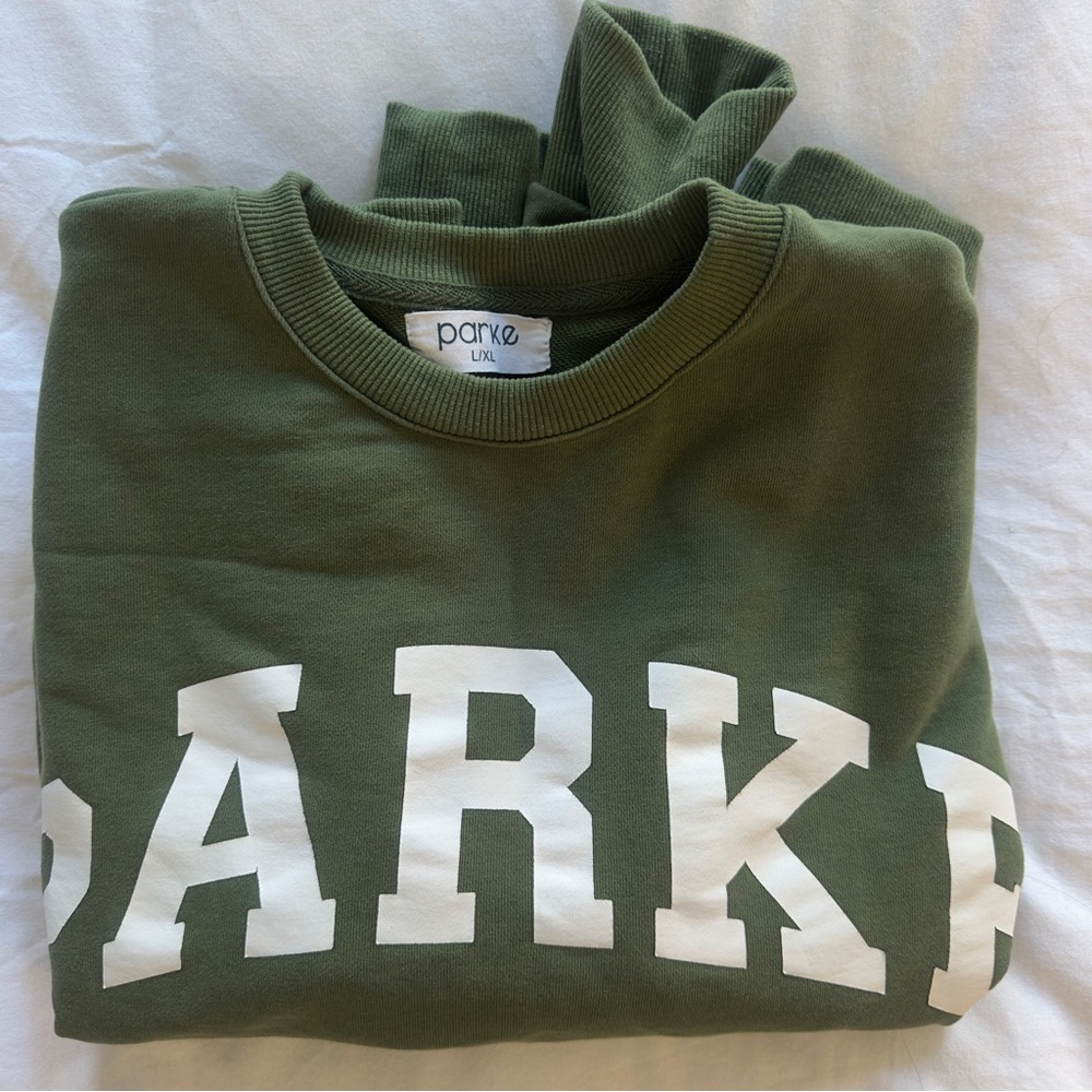 PARKE Varsity Crewneck Sweatshirt, Size L/XL, NYC Pop Up Limited Edition
